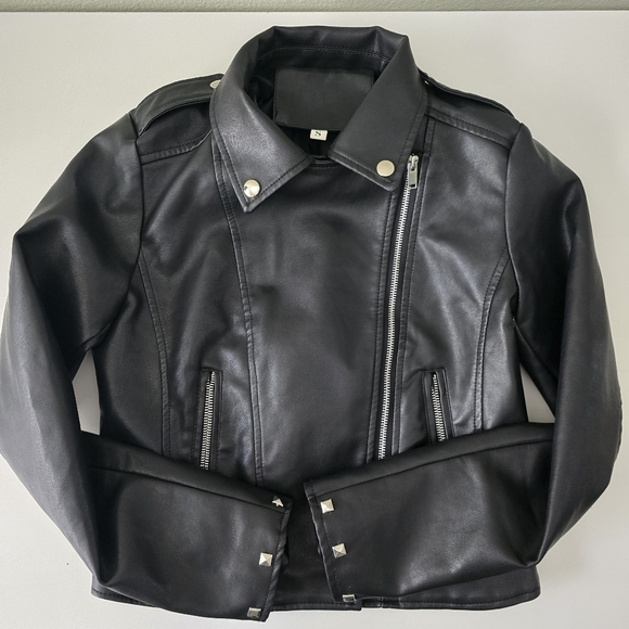 SHEIN Jackets & Blazers - Shein Faux Leather Jacket